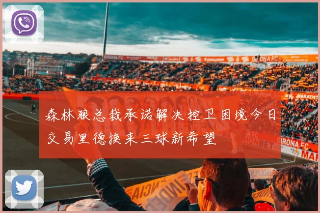 森林狼总裁承诺解决控卫困境今日交易里德换来三球新希望